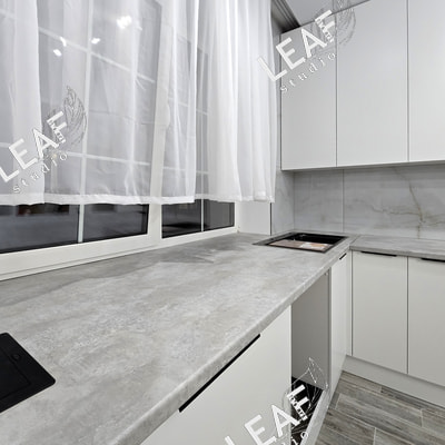 Кухонный гарнитур угловой (вид 1) Кухонный гарнитур угловой (фото, вид 1)