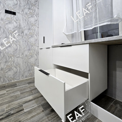 Кухонный гарнитур угловой (вид 6) Кухонный гарнитур угловой (фото, вид 6)